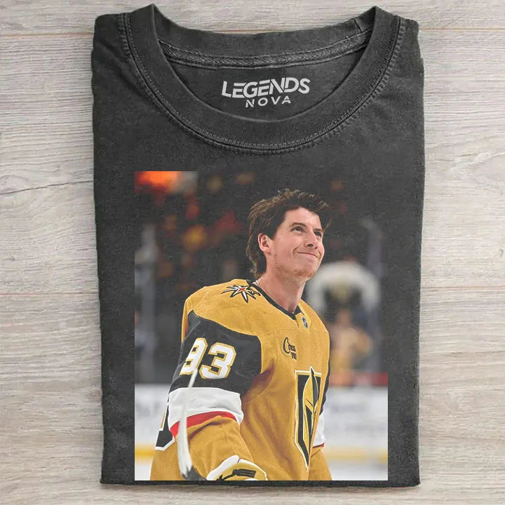 Mitch Marner #93 Hockey Vegas Golden Knights Vintage T-shirt