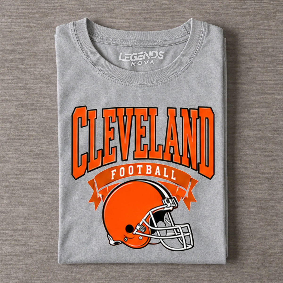 Cleveland Retro Football Helmet Vintage Graphic Tee