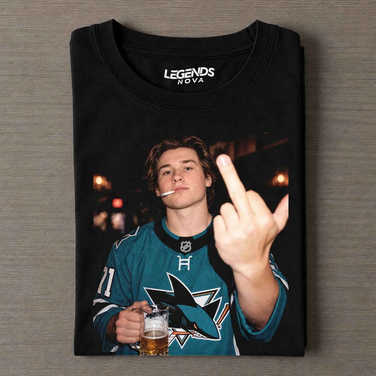 Macklin Celebrini Hockey Tee