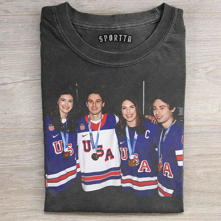 2026 USA Hockey Gold Medal Team T-Shirt