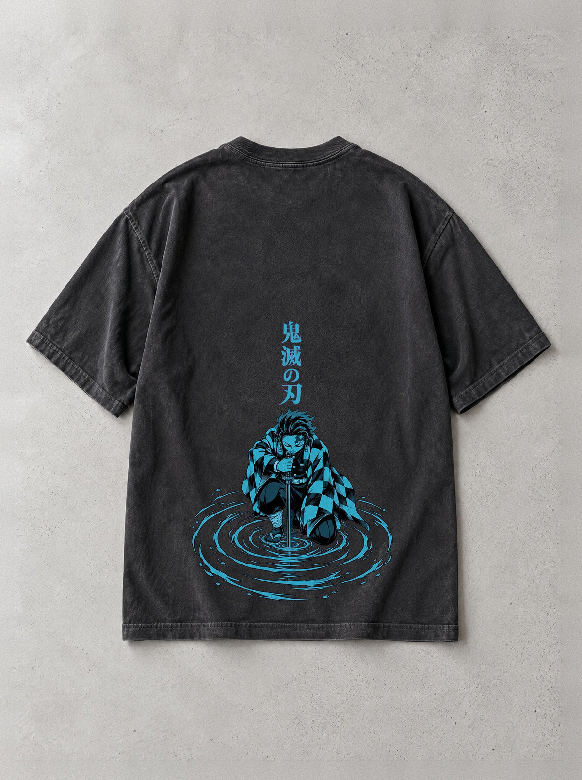D-SLYR ? Kneeling Water Ripple Vintage Tee