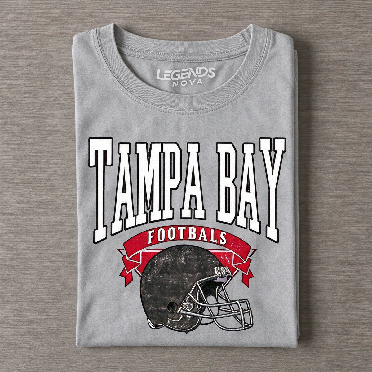 Tampa Bay Retro Football Helmet Vintage Style T-Shirt