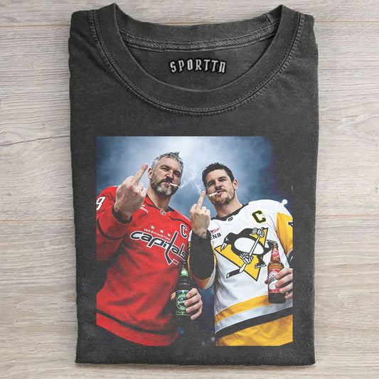 Alexander Ovechkin & Sidney Crosby Century Frame・Hockey Rivals Together T-shirt