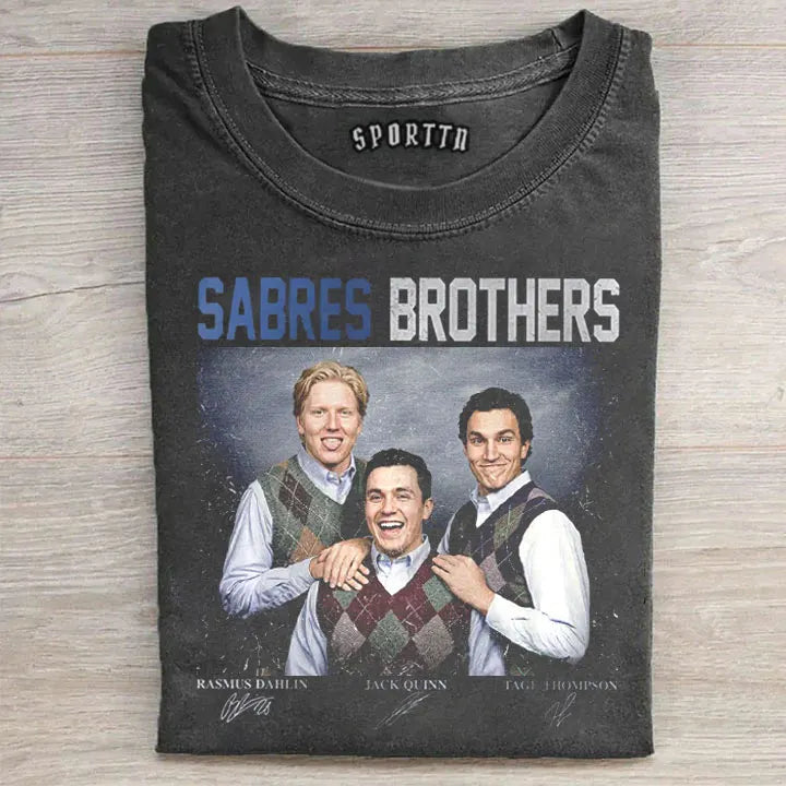 Rasmus Dahlin Jack Quinn Tage Thompson Sabres Brothers Hockey T-Shirt