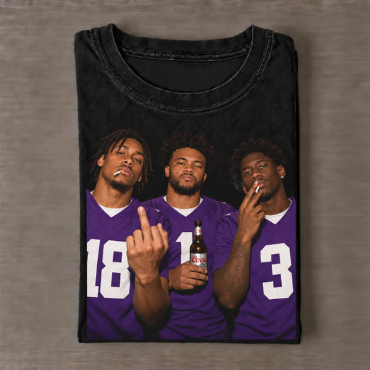 JJ18 # KM #JA Football T-shirt