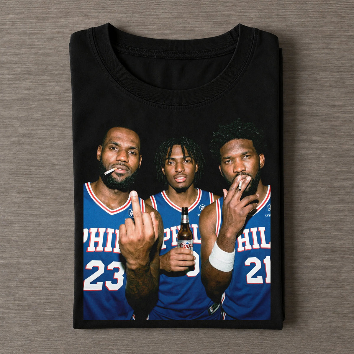 LJ & TM & JE 76ers Basketball T-shirt