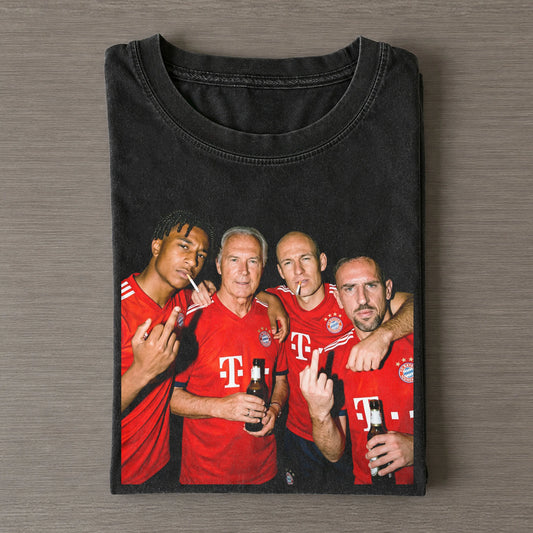 MO & Beckenbauer & Robben & Ribéry Bayern Soccer T-shirt