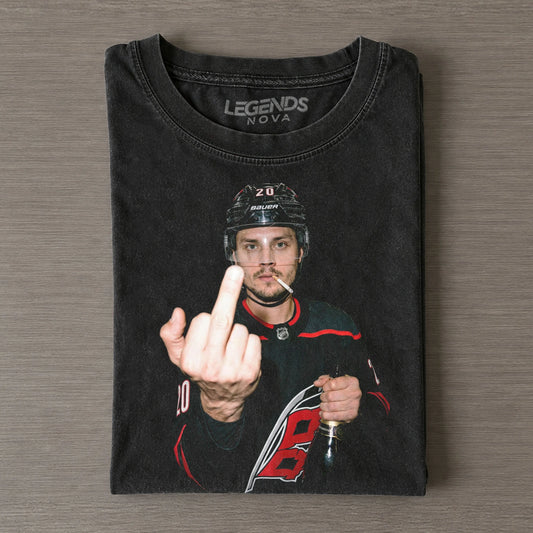 Sebastian Aho Canes Vintage Hockey T-shirt