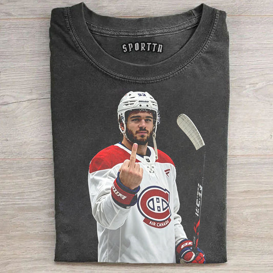 Alex Newhook Montreal Canadiens Vintage Hockey T-shirt