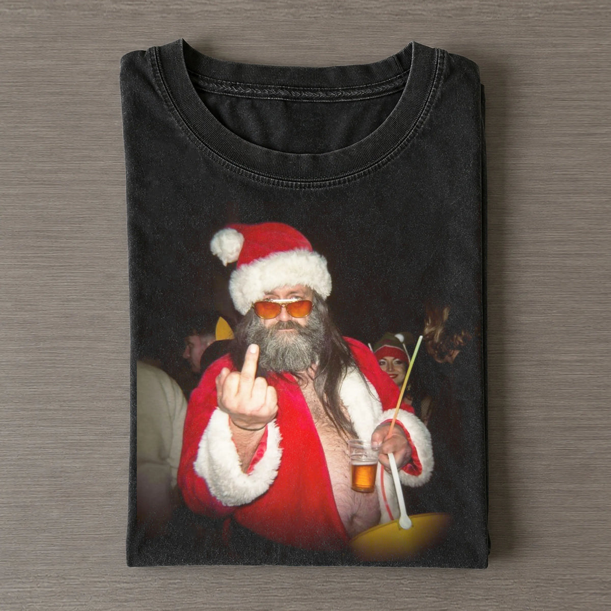 Vintage Rude Santa Graphic Tee