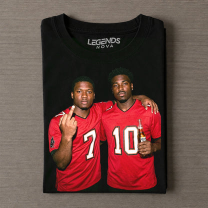 BI7 & JD10 Buccaneers Football T-shirt