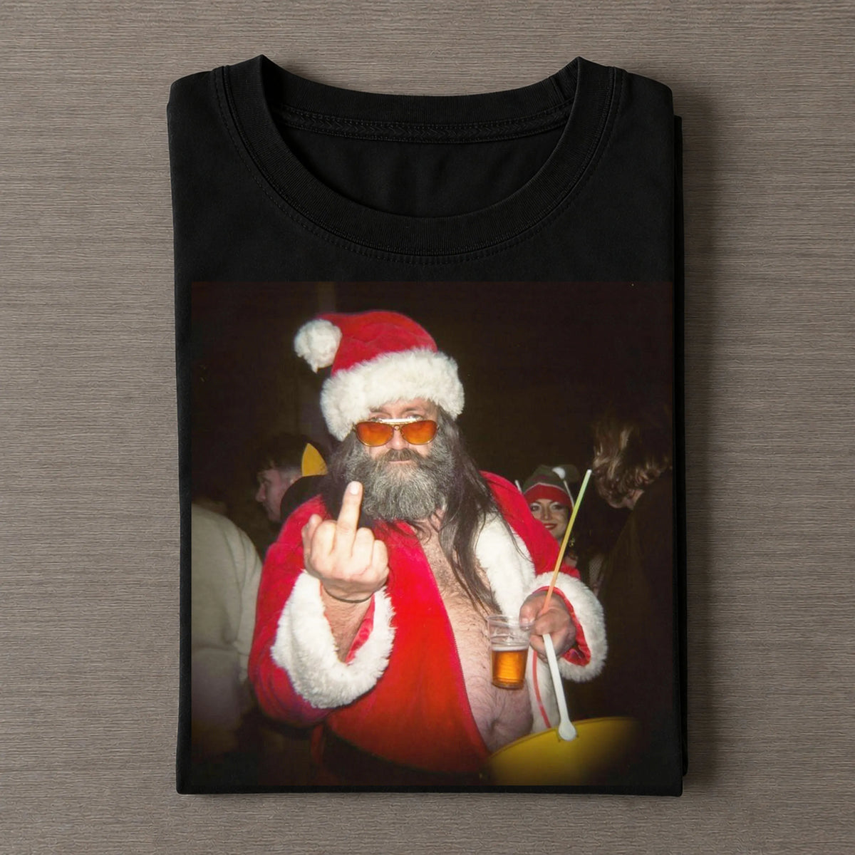 Vintage Rude Santa Graphic Tee