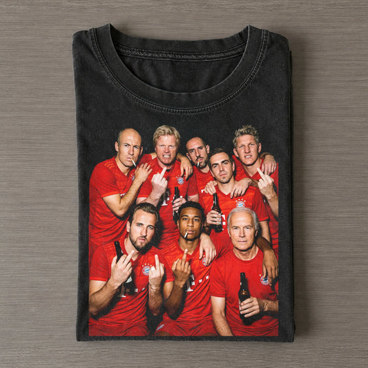 HK & MO & Beckenbauer & Robben & Kahn & Ribéry & Lahm & Schweinsteiger Bayern Soccer T-shirt