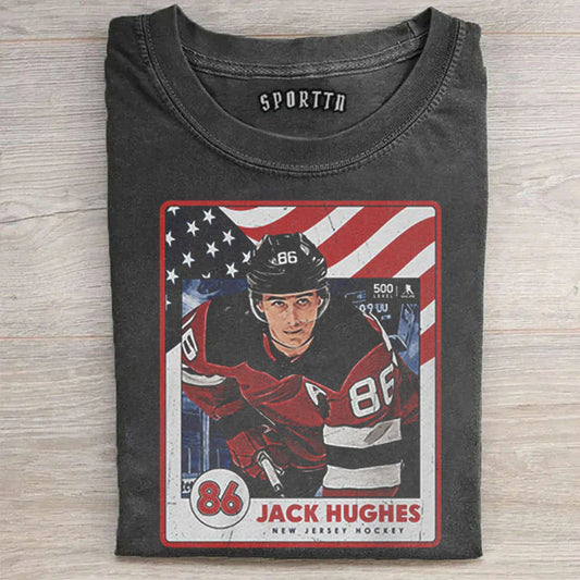Jack Hughes Champion USA Tee