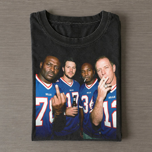 JA & JK & TT & BS Bills Football T-shirt