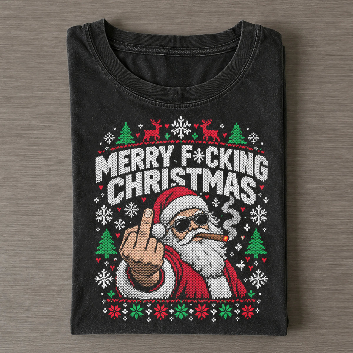 Rebel Santa Christmas Tee