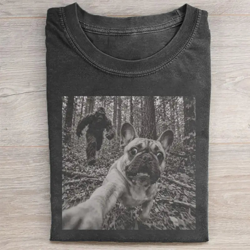 French Bulldog Bigfoot T-shirt