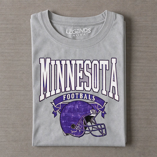 Minnesota Retro Distressed Football Tee