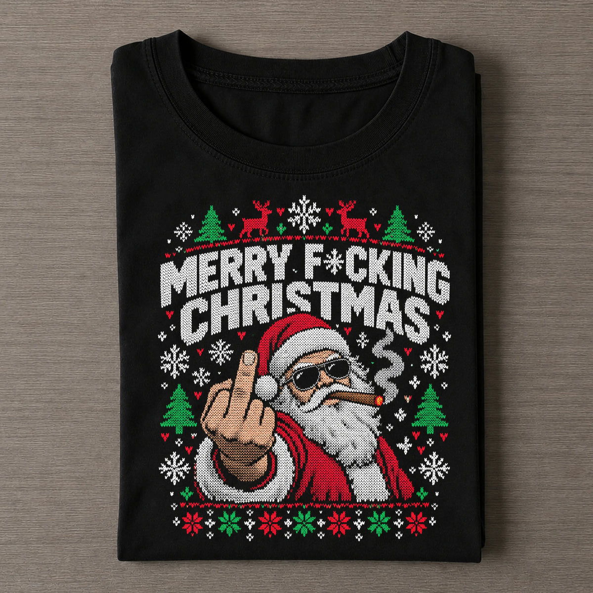 Rebel Santa Christmas Tee