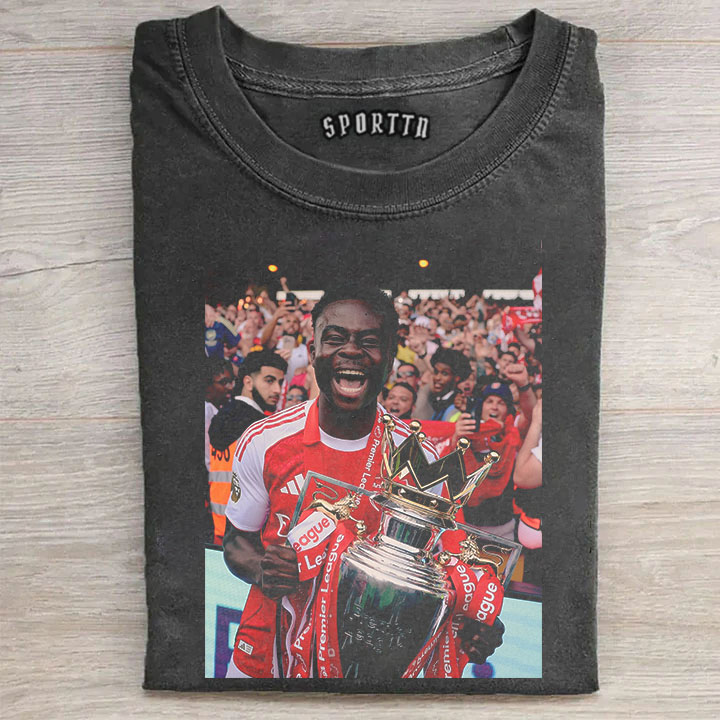 Bukayo Saka Raya Premier League Champion 2026 T-Shirt