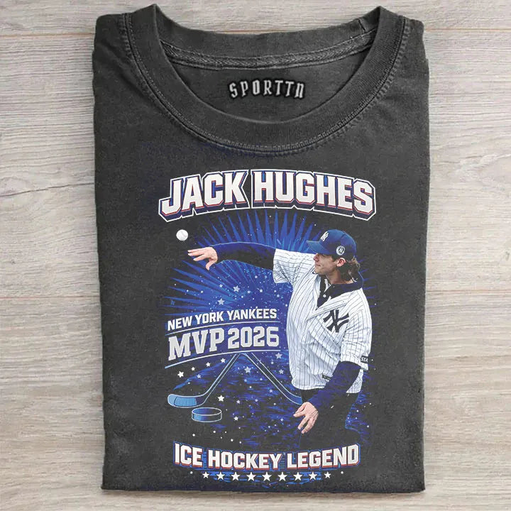 Jack Hughes Hockey Legend graphic Tee