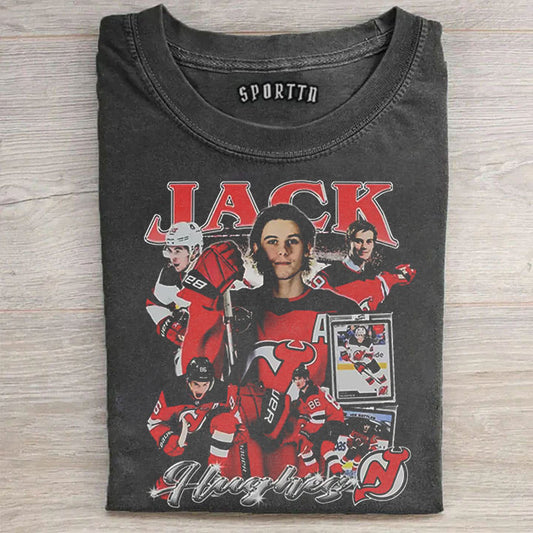 Jack Hughes Hockey Hero Tee