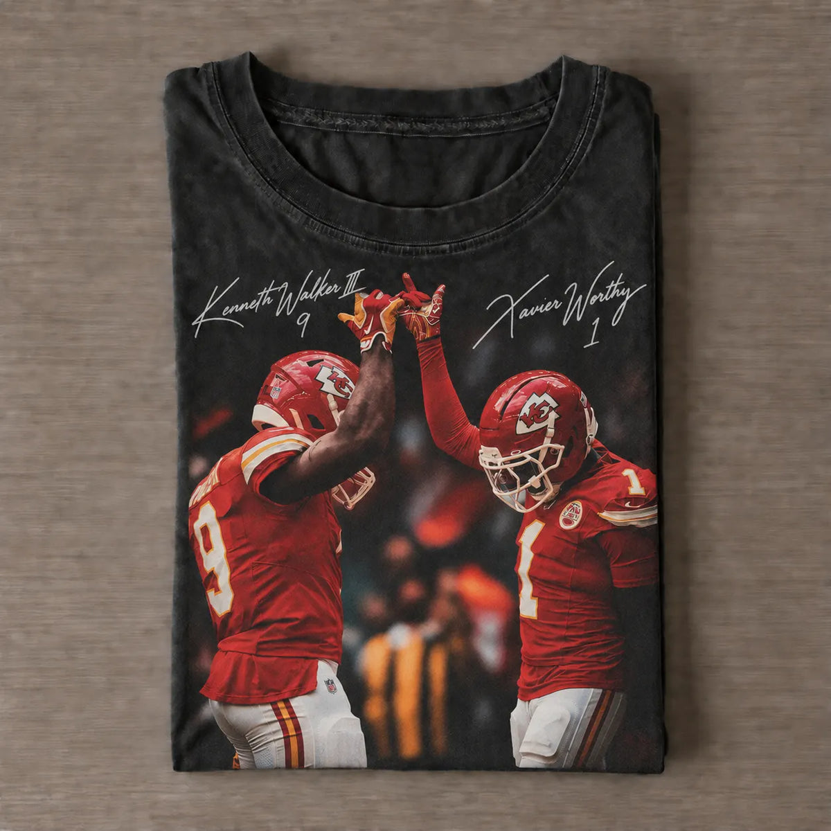 Vintage KW III#9 & XW1 Kansas City Football T-Shirt