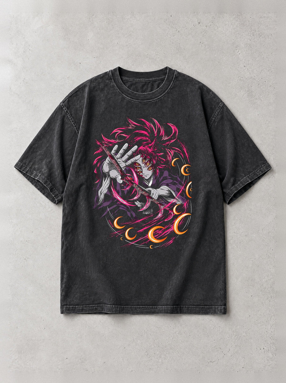 D-SLYR ? Crescent Moon Cut Vintage Tee