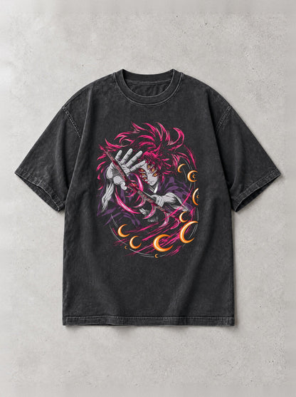 D-SLYR ? Crescent Moon Cut Vintage Tee