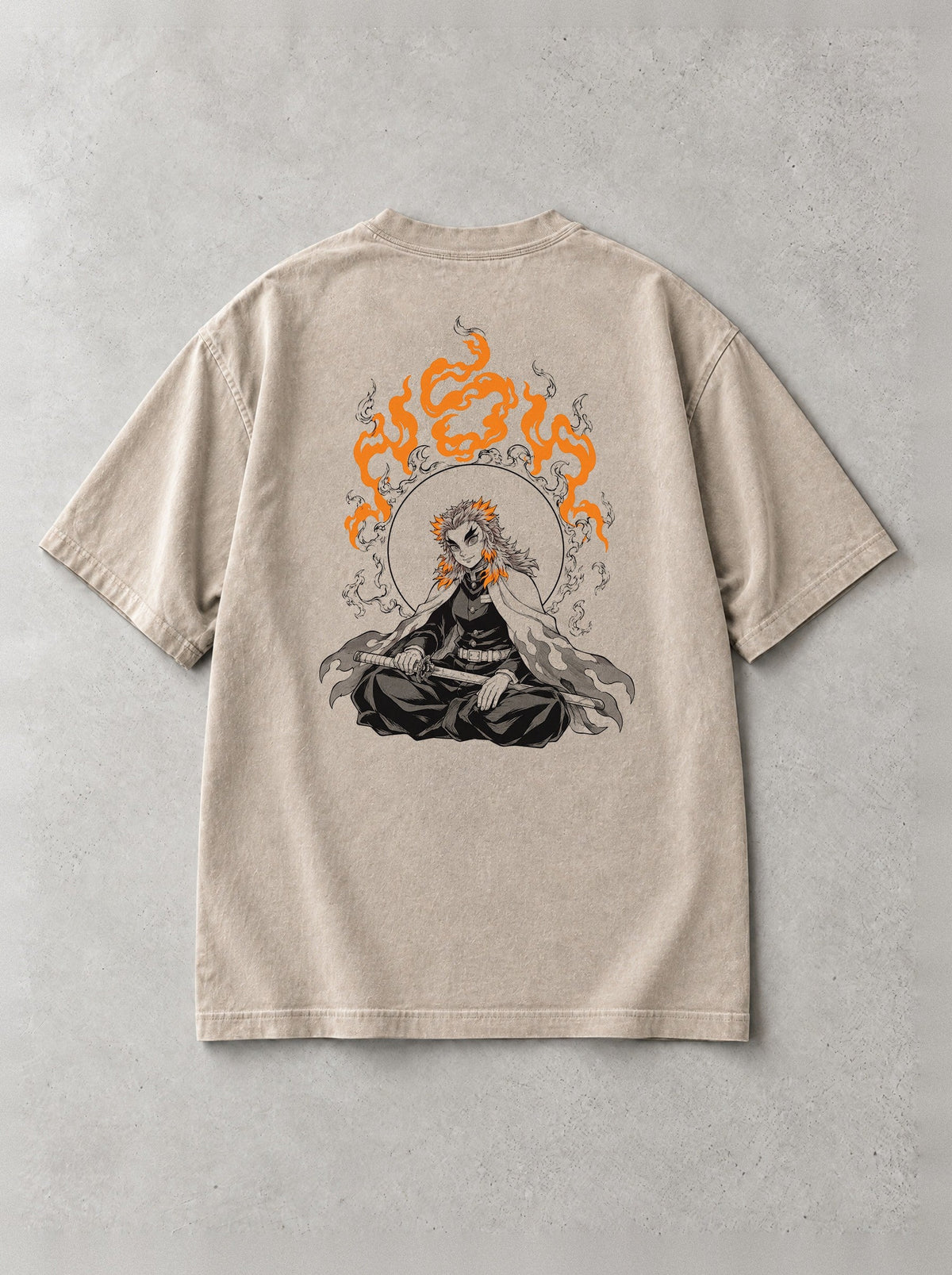 D-SLYR ? Flame Ring Meditation Vintage Tee