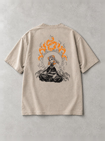 D-SLYR ? Flame Ring Meditation Vintage Tee