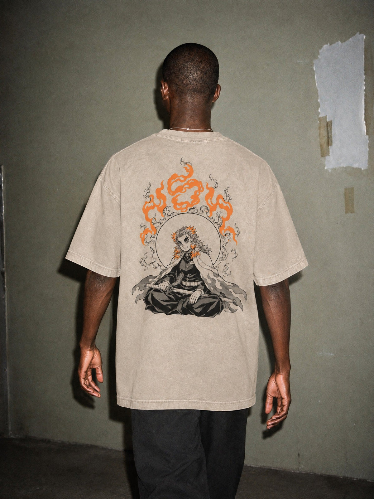 D-SLYR ? Flame Ring Meditation Vintage Tee
