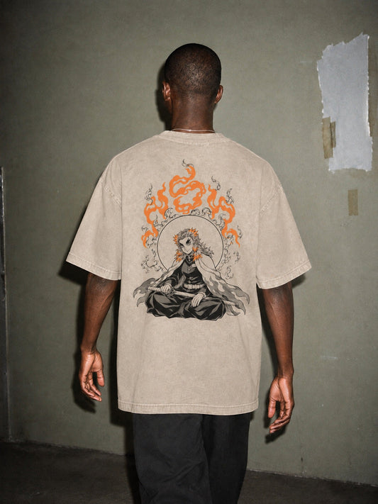 D-SLYR ? Flame Ring Meditation Vintage Tee