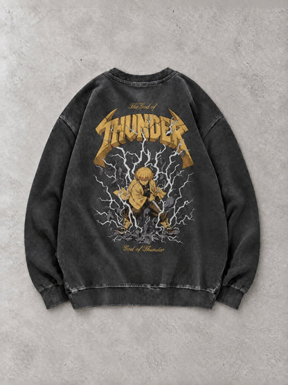 D-SLYR ? God of Thunder Vintage Sweatshirt