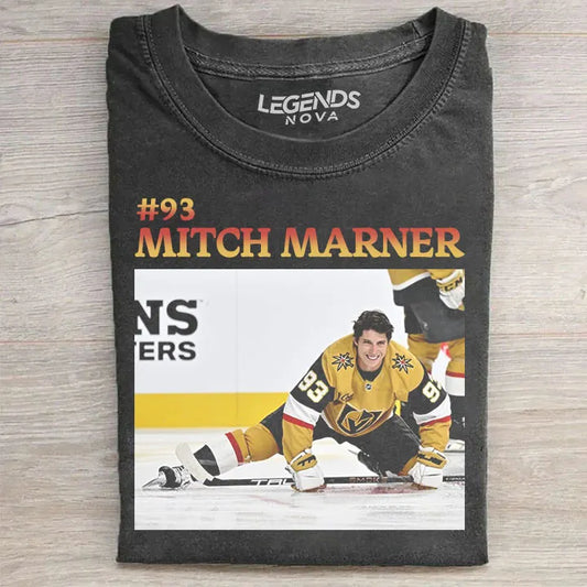 Mitch Marner #93 Hockey Vegas Golden Knights Vintage T-shirt