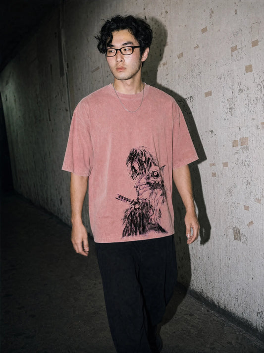 D-SLYR ? Beast Breathing Demon Vintage Tee