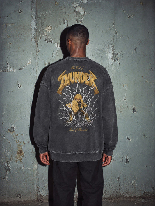 D-SLYR ? God of Thunder Vintage Sweatshirt