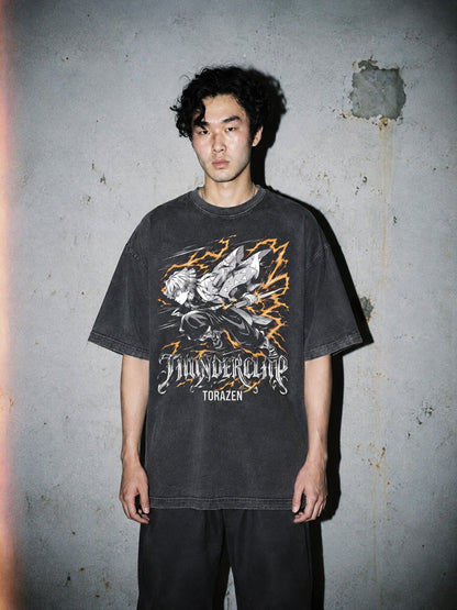 D-SLYR ? Thunderclap Script Vintage Tee